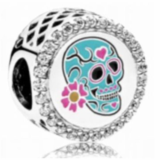 CHARM DÍA DE MUERTOS CALAVERA DE AZÚCAR Plata s925 ALE