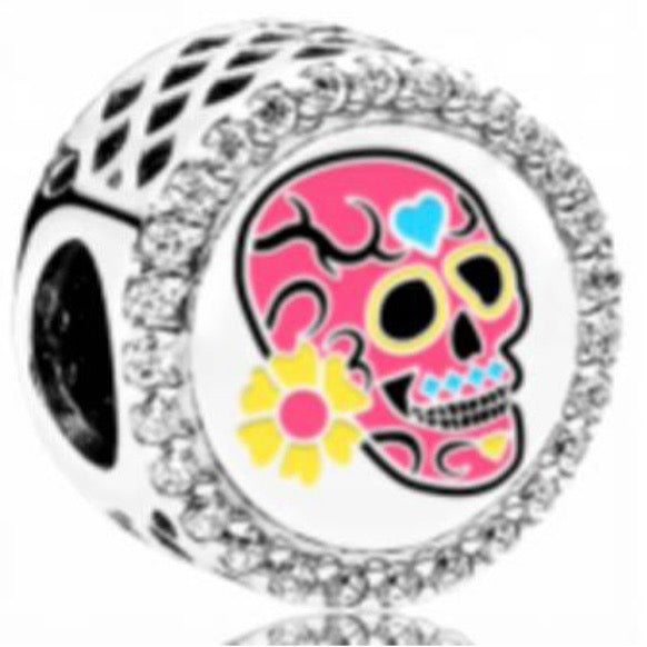 CHARM DÍA DE MUERTOS CALAVERA DE AZÚCAR Plata s925 ALE