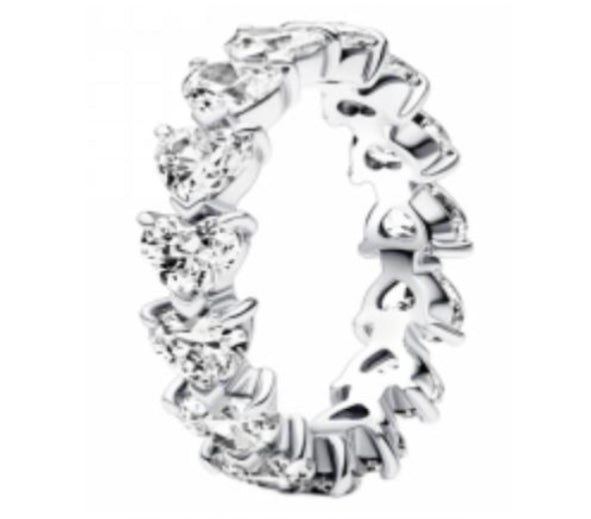 ANILLO ALIANZA CORAZONES Plata s925 ALE