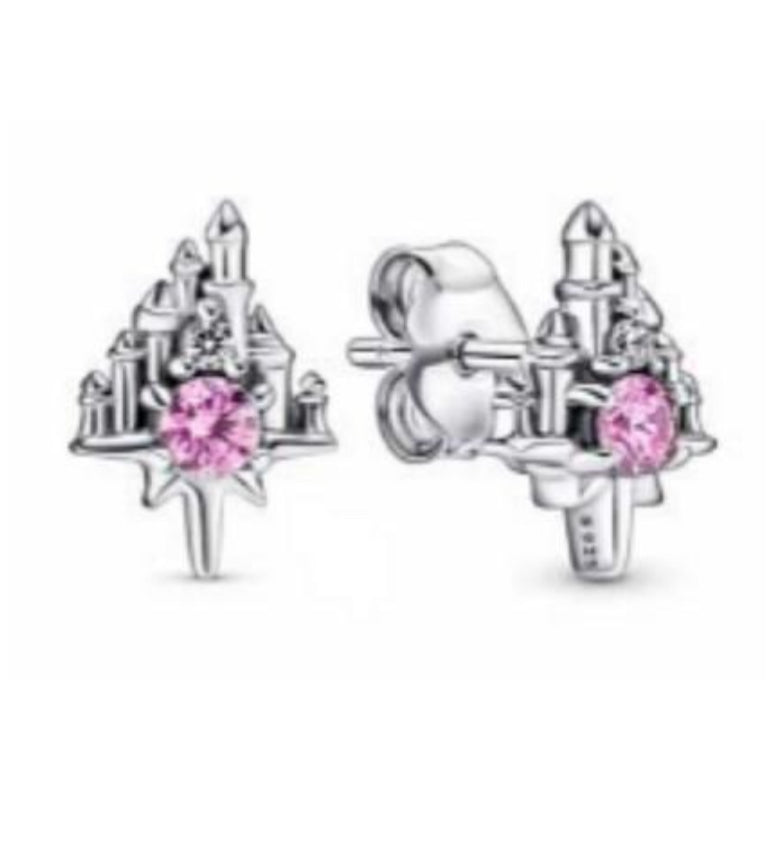 PENDIENTES PALACIO DISNEY Plata s925 ALE