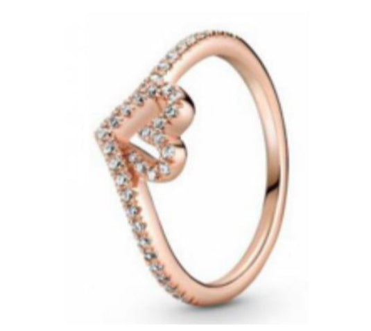 ANILLO HUESO DE LOS DESEOS CORAZĂN Plata s925 ALE