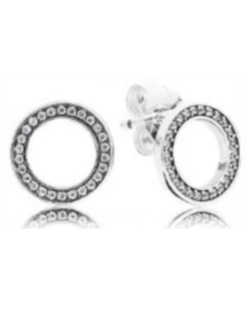 PENDIENTES BOTÓN CIRCULAR RELUCIENTE Plata s925 ALE
