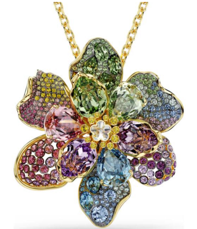 COLLAR FLOR IDYLLIA F FLORERE Recubrimiento en Oro 23k