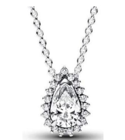 COLLAR PERA CON ZIRCONIA Plata s925 ALE