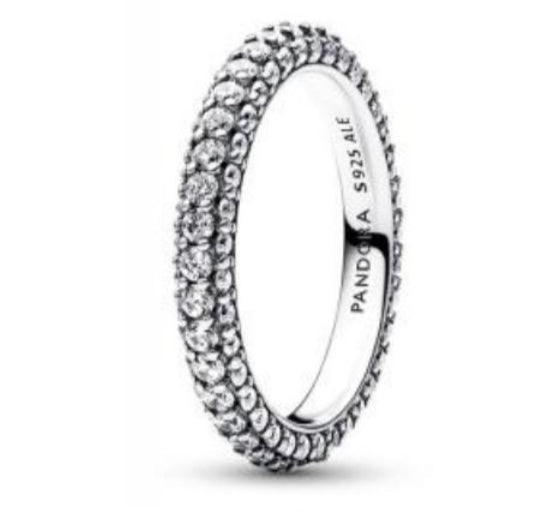 ANILLO TIMELESS ZIRCONIA Plata s925 ALE/Recubrimiento oro 14K