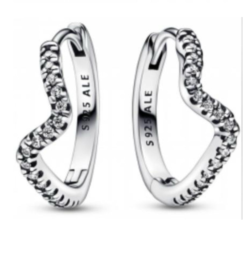 PENDIENTES HUESO DE LIS DESEOS Plata s925 ALE
