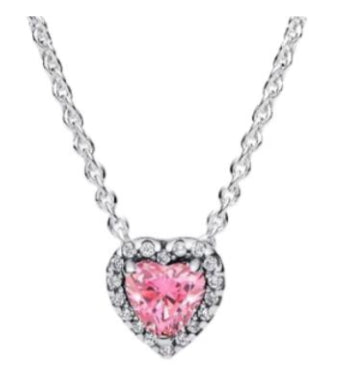 COLLAR CORAZĂN ELEVADO Plata s925 ALE