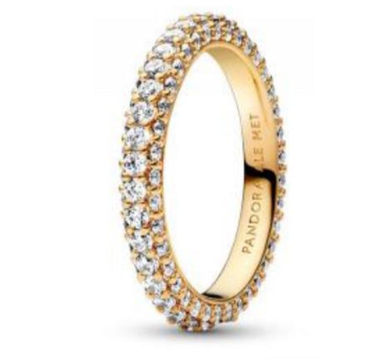 ANILLO TIMELESS ZIRCONIA Plata s925 ALE/Recubrimiento oro 14K