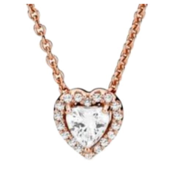 COLLAR CORAZĂN ELEVADO Plata s925 ALE