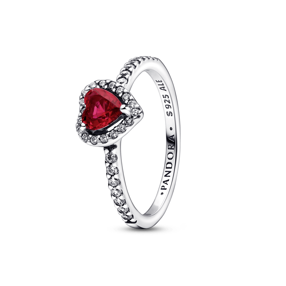 ANILLO CORAZĂN ELEVADO Plata s925 ALE