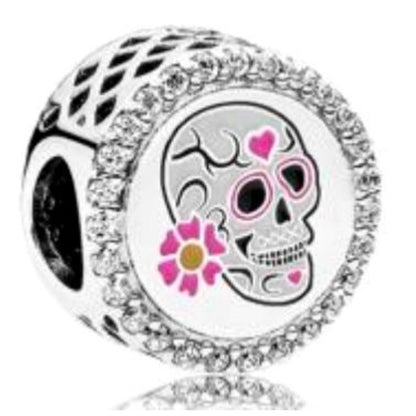 CHARM DÍA DE MUERTOS CALAVERA DE AZÚCAR Plata s925 ALE