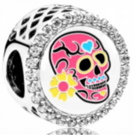 CHARM DÍA DE MUERTOS CALAVERA DE AZÚCAR Plata s925 ALE