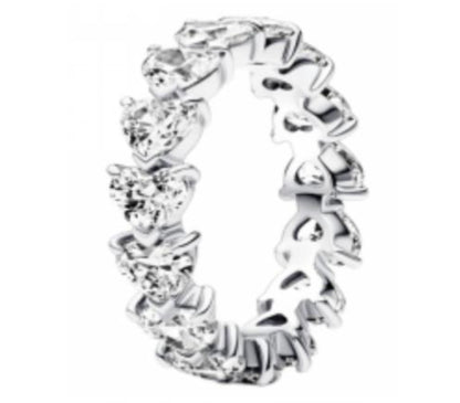 ANILLO ALIANZA CORAZONES Plata s925 ALE