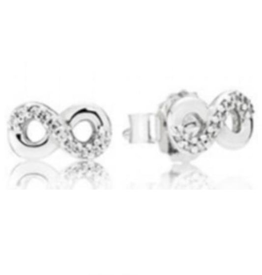PENDIENTES INFINITO ZIRCONIA Plata s925 ALE