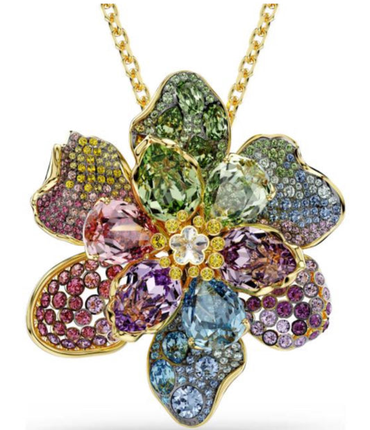 COLLAR FLOR IDYLLIA F FLORERE Recubrimiento en Oro 23k