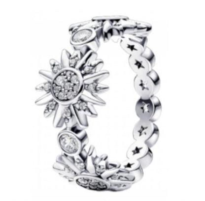 ANILLO SOL Y LUNA Plata s925 ALE