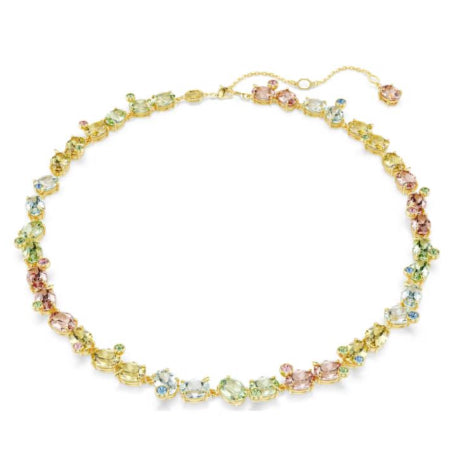 GARGANTILLA TENNIS GEMAS MULTICOLOR Recubrimiento en Oro 23k