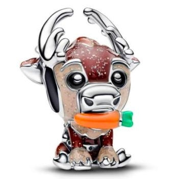 CHARM SEPARADOR VENADO CON ZANAHORIA Plata s925 ALE