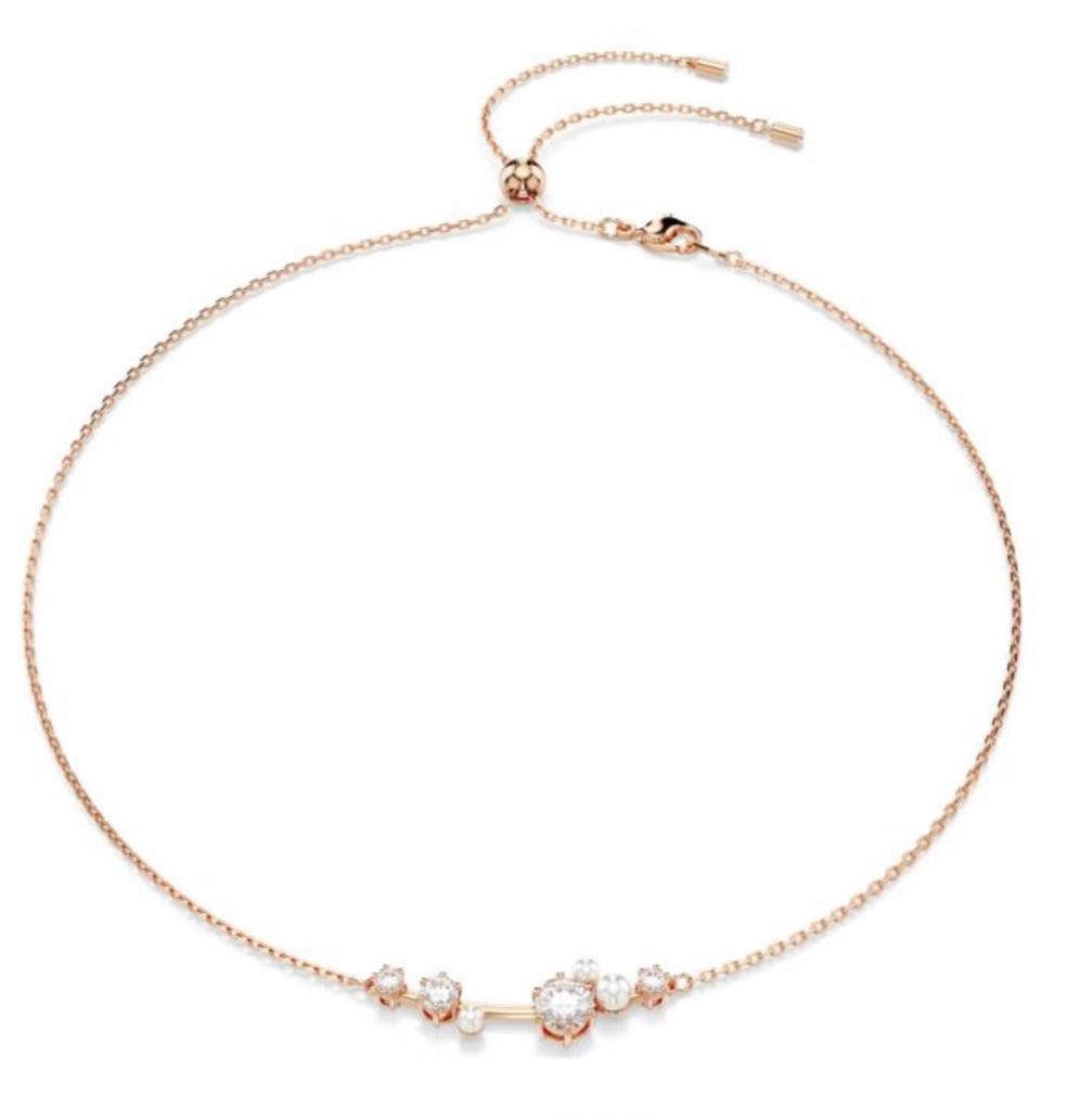 COLLAR CONSTELACIÓN CRYSTAL PEARL Baño de Rodio
