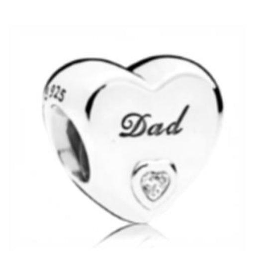 CHARM SEPARADOR FAMILIA CORAZÓN Plata s925 ALE