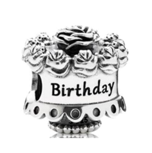 CHARM SEPARADOR PASTEL DE CUMPLEAÑOS Plata s925 ALE