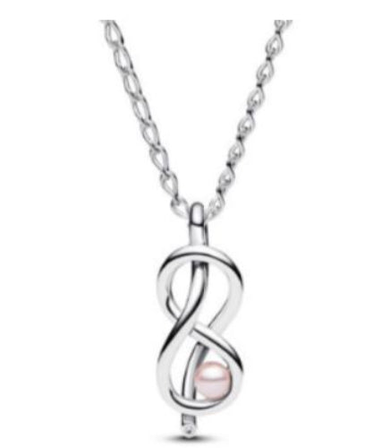 COLLAR INFINITO GEMA Plata s925 ALE