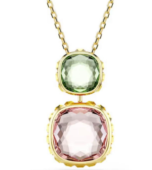 COLLAR COLGANTE CHROMA MULTICOLOR Recubrimiento en Oro 23k