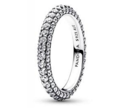 ANILLO TIMELESS ZIRCONIA Plata s925 ALE/Recubrimiento oro 14K