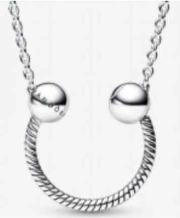 COLLAR PANDORA MOMENTS HERRADURA Plata s925 ALE
