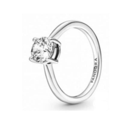 ANILLO SOLITARIO BRILLANTE Plata s925 ALE