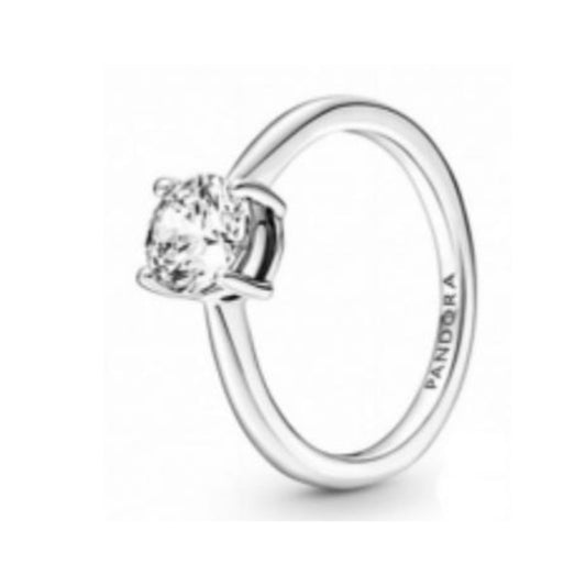 ANILLO SOLITARIO BRILLANTE Plata s925 ALE