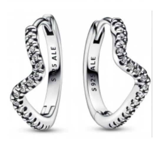 PENDIENTES HUESO DE LIS DESEOS Plata s925 ALE