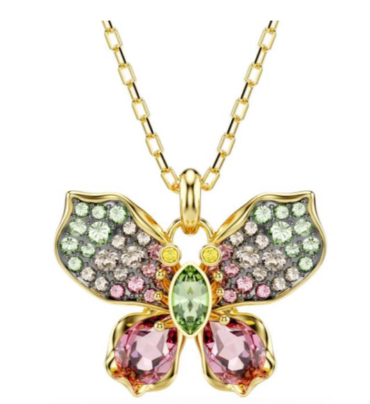 COLLAR DE MARIPOSA IDYLLIA F FLORERE Recubrimiento en Oro 23k