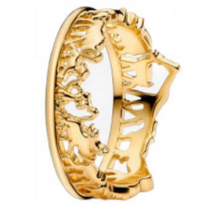 ANILLO REY LEÓN Recubrimiento en oro 14k