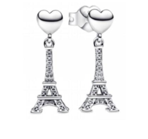 PENDIENTES TORRE EIFFEL Plata s925 ALE