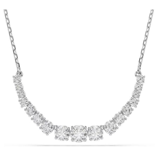 COLLAR DEGRADADO DE TALLAS REDONDAS BLANCO Baño de Rodio