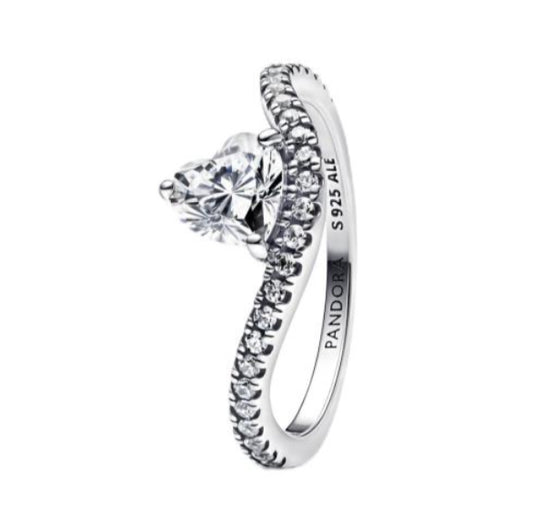 ANILLO CORAZÓN HUESO DE LOS DESEOS Plata s925 ALE