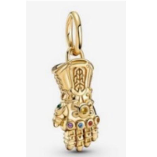 CHARM GUANTE INFINITO MARVEL AVENGERS Recubrimiento en Oro 14k