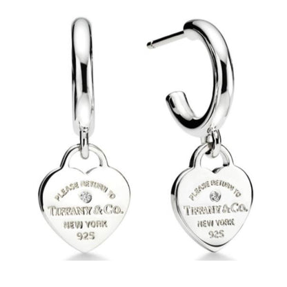 PENDIENTES RETURN TO TIFFANY ARETES CIRCULARES Plata s925
