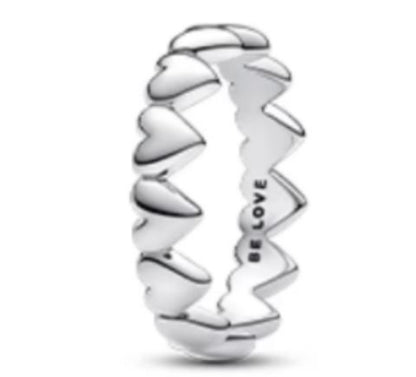 ANILLO CORAZONES Plata s925 ALE