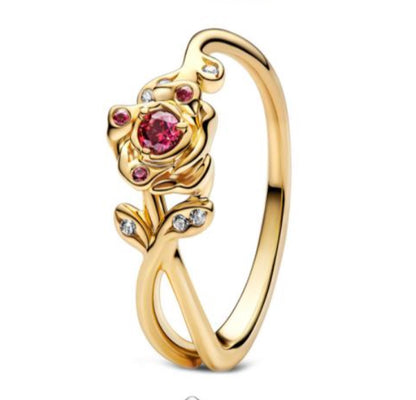 ANILLO DISNEY PRINCESAS Y VILLANOS Plata s925 ALE/Recubrimiento oro 14k
