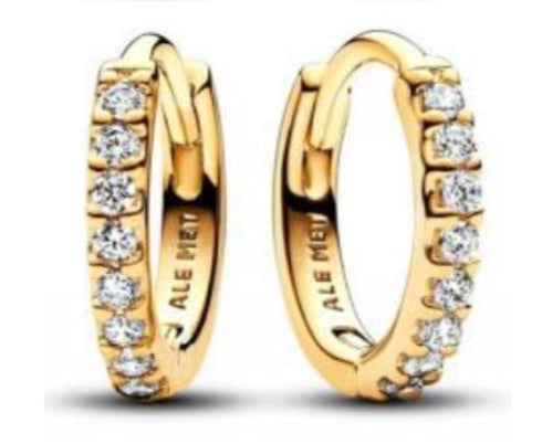 PENDIENTES ABRAZO Plata s925 ALE/Recubrimiento en Oro 14k