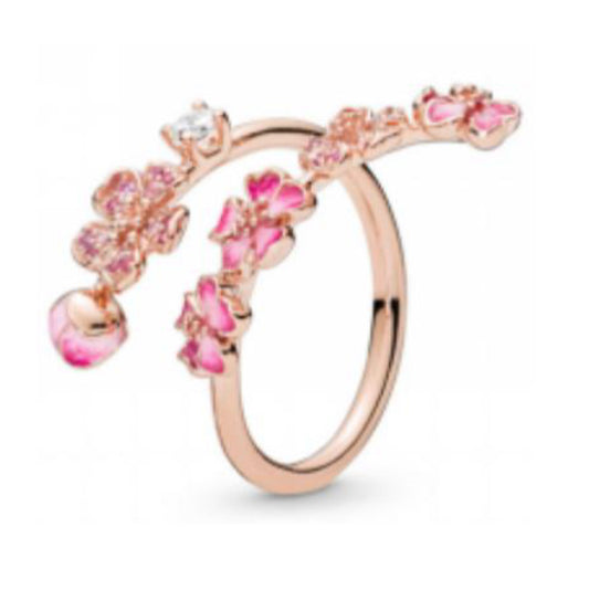 ANILLO JARDIN FLORAL PRIMAVERA Recubrimiento en oro 14k