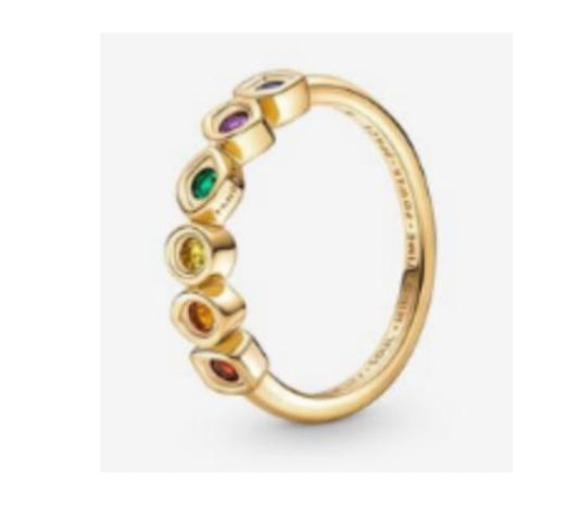 ANILLO GEMAS DEL INFINITO AVENGERS MARVEL Recubrimiento en oro 14K