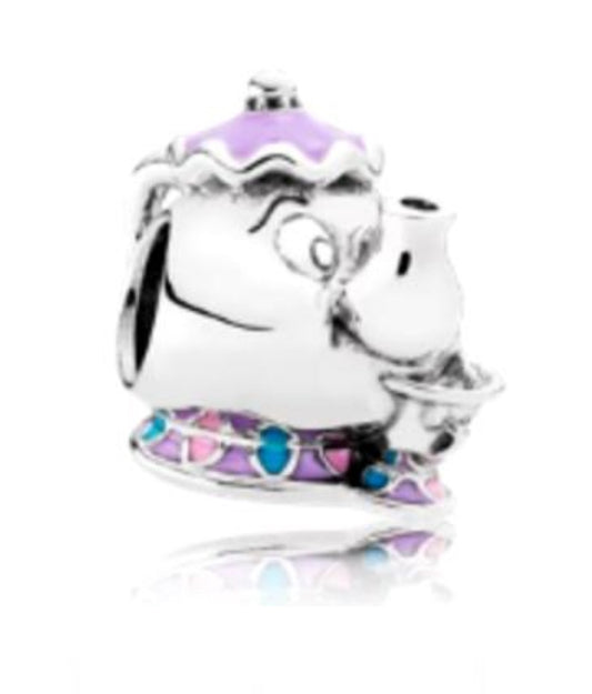 CHARM SEPARADOR DISNEY LA BELLA Y LA BESTIA Plata s925 ALE