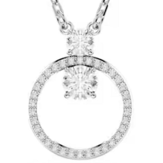 COLLAR CONSTELLA PAVÉ BLANCO Baño de Rodio