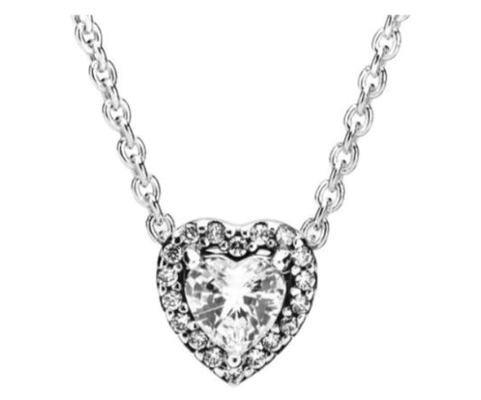 COLLAR CORAZÓN ELEVADO Plata s925 ALE