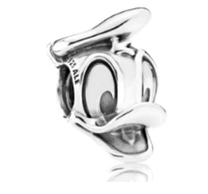 CHARM SEPARADOR DONALD Y DAISY DISNEY Plata s925 ALE