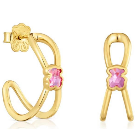 PENDIENTES ARO ICON COLOR LGG RECUBRIMIENTO en Oro 18k sobre Plata