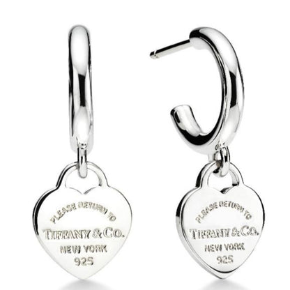 PENDIENTES RETURN TO TIFFANY ARETES CIRCULARES Plata s925